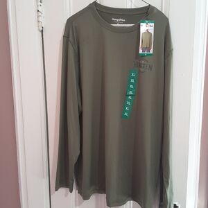Hang Ten Men's Long Sleeve Shirt in Olive